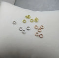 925 Sterling Silver Rhodium Rose Gold Plated Jump Ring Open Ring