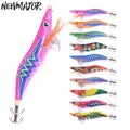 NEWMAJOR 12.2g-20g Artificial Hard Bait Printed PVC and ABS Plastic Squid Lure for Saltwater Fish Topwater Fishing