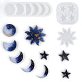 Moon Phase Pendant Molds Sun Star Ornament Silicone Mold for Home Decoration MegaBDM