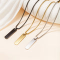 Simple Geometric Stainless Steel Pendant Sweater Chain Versatile Fashion Trend Handsome Smooth Titanium Steel Necklace MegaBDM