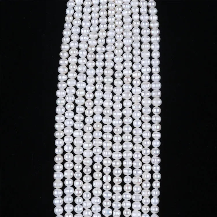 Natural Pearls Wholesale 6-7mm Potato Freshwater Pearl Strands