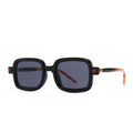 Wholesale Vintage Square Men's Sunglasses Good Quality Thick Gray Frame Anti-Blue Light New Plastic PC Material Clear Frame