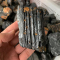 Natural Black Tourmaline Raw Crystal Stone Polished Black Tourmaline Rough Stone