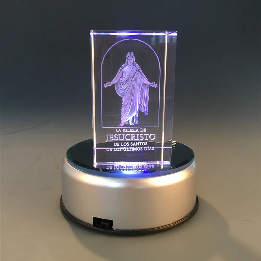 New Arrival 3D Laser Crystal With the Church of Jesus Cristal of Latter-Day Saints Inside