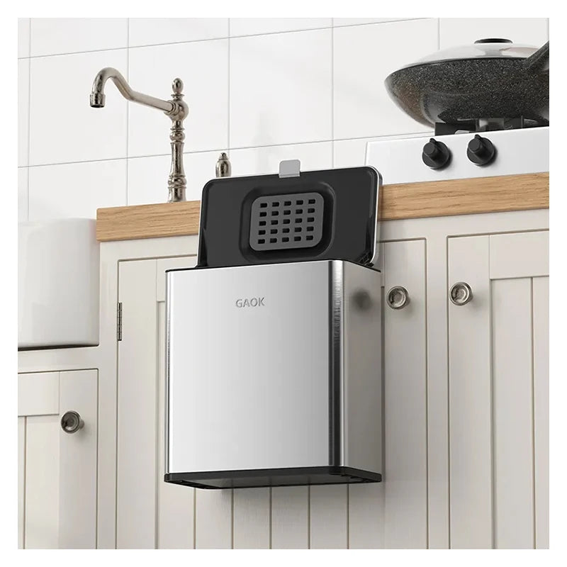 Europe and America Stainless Steel Trash Can Kitchen Cabinet Door Hanging for Bathroom Toilet Waste Mounted Garbage Can