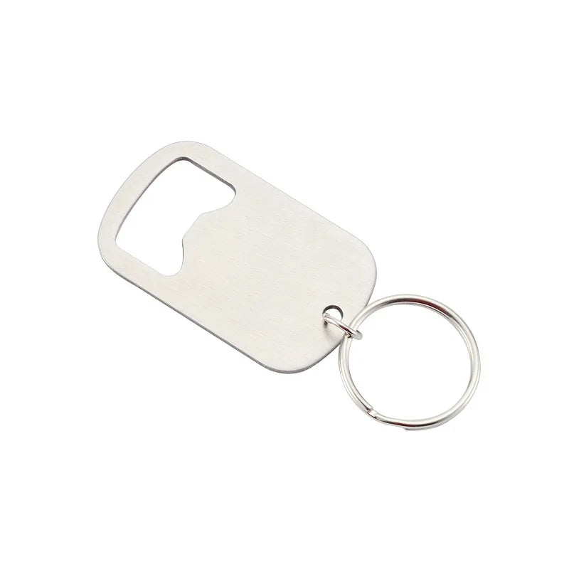 Custom Engrave Text Christmas Fancy Gift Beer Opener Metal Bottle Opener Keychain