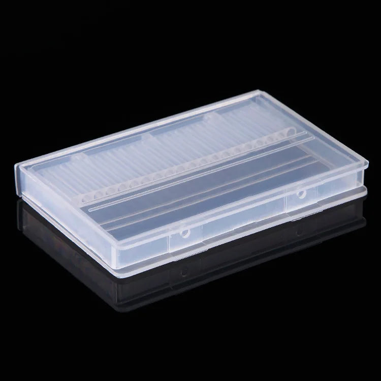 Tool Display Nail Drill Stand Holder Nail Drill Collection Holder Manicure Exhibition Tools 3/32" Nail Drill Bit Box Organizer