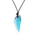 Couple Pendant Necklaces Clear Quartz Crystal Dowsing Pendulums Divination Healing Necklaces Cord Adjustable Gift
