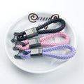 Car logo Business Gift PU Leather Custom Keychains Car Key Tag Engrave logo Pu Leather Keychains