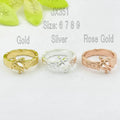 JX351 Turtle Ring Islander Jewelry Gold Silver Rose Gold Size 6 7 8 9 Ready to Ship Bijoux Hawaen
