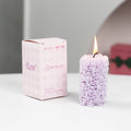 TikTok Top Trend Eco-Friendly Cylindrical Rose Candle for Mother's Day & Holiday Home Decoration Custom Scent Gift Box