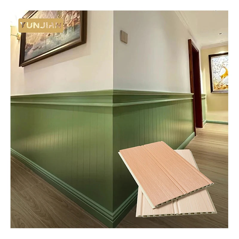 Customized WPC Waterproof Eco-Friendly Wall Panel for Hotel & Office Decoration Modern Fluted Design 200x9mm 5-Year Warranty