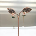 Fashion Jewelry Earrings Lovely Flower Fashionable Earrings for Women Girl