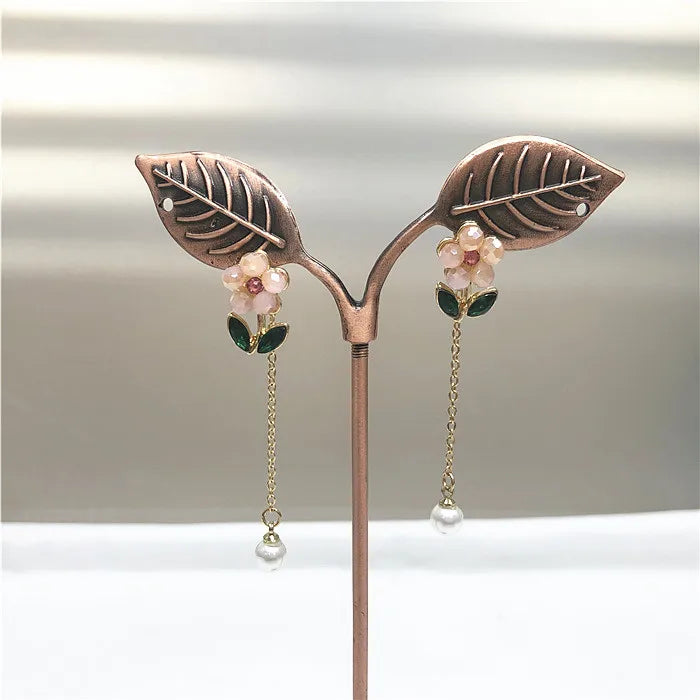 Fashion Jewelry Earrings Lovely Flower Fashionable Earrings for Women Girl