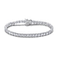 New Iced Out Bling Jewelry Unisex Tennis Chain CZ Baguette Hip Hop Necklace