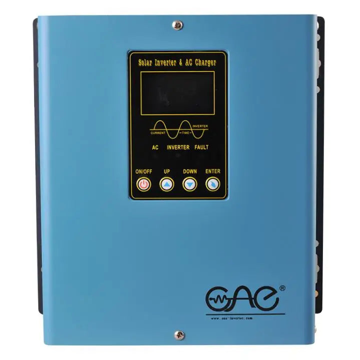 Solar Hybrid Inverter Single Phase off Grid Pure Sine Ups Solar Inverters Charger System 1.2kw 1200w 24v 30A PWM Controller