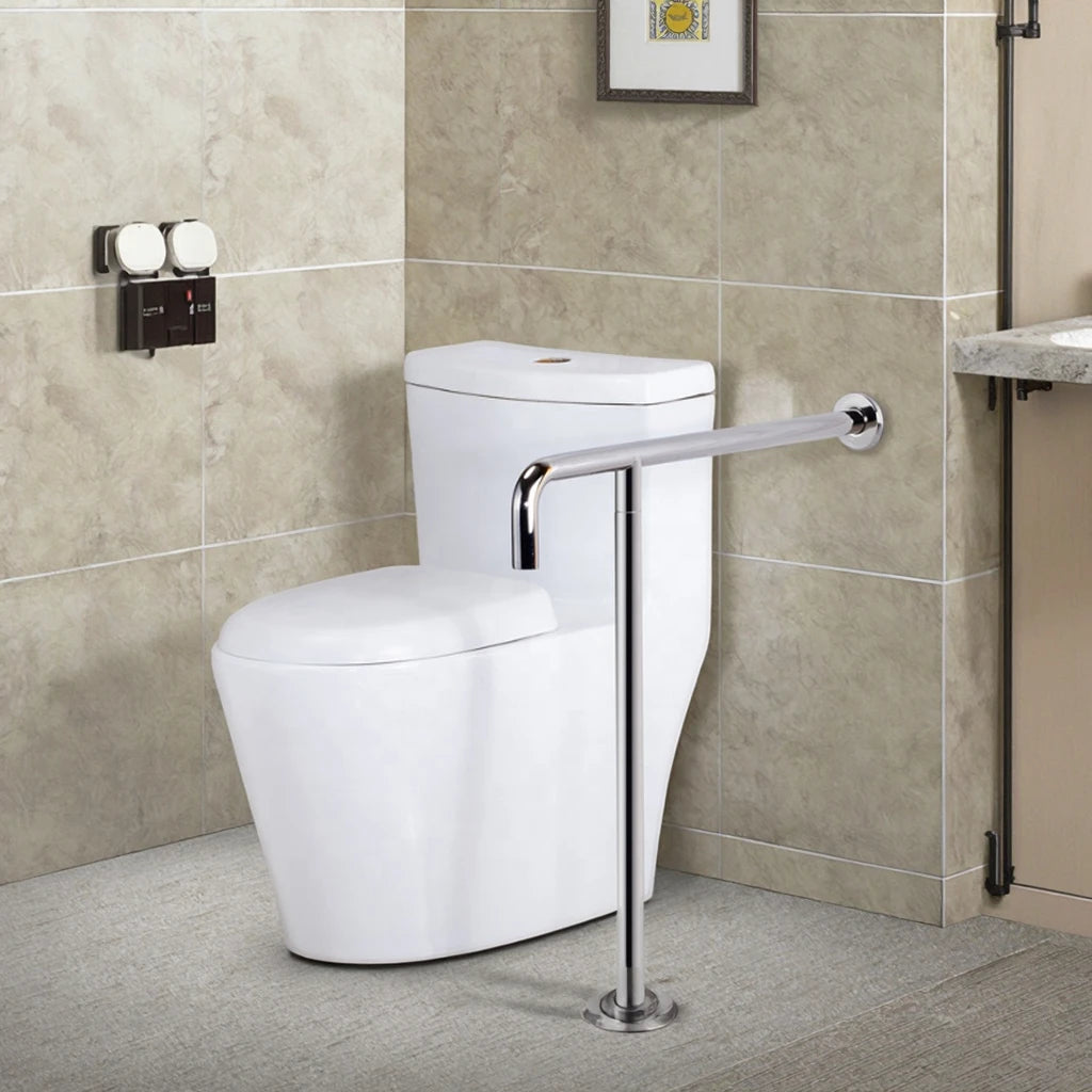 Factory Direct Sales Wholesale Stainless Steel Toilet Grab Bar Elderly Disabled Handrail Handicap Bathroom T Shape Grab Bar
