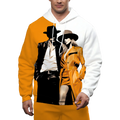 Men's Unique Personality Trendy Style Casual Hoodie with Movie Prints Custom Patterns Numbers Manufactured Fashion Menswear