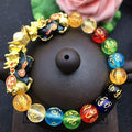 Changing Color With Temperature Six Words Pixiu  Elasticity Colorful Stone Beads Fengshui Pixiu Couple