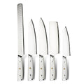 Frosted Sandblast Finished High Chromium 10CR15MOV Stainless Steel Amber Kitchen Chef Knife Set