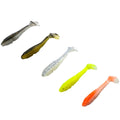 Newbility 60mm 1.5g PVC Soft Worm Bait Ribbed Design Proven Color Artificial T-tail Fishing Lure