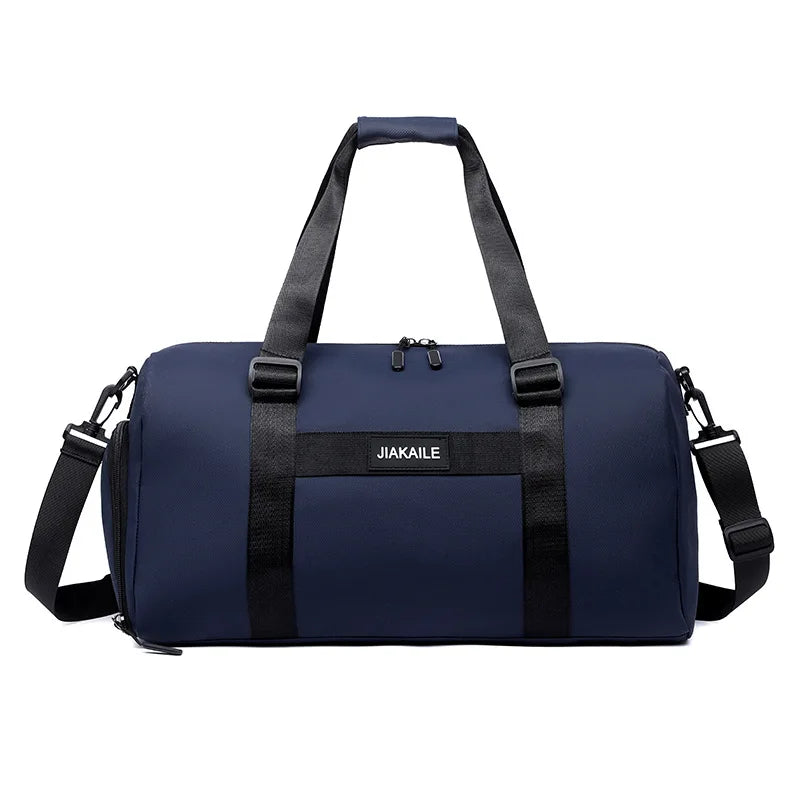 Unisex Large Capacity Nylon Gym Sports Bag Custom Logo Duffel Travel Bags Waterproof Zipper Light Fashionable Printed