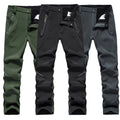 Lightweight Breathable Athletic Men's Softshell Pants Water-Repellent Outdoor Climbing Hiking Pants Windproof Warm for Outdoor