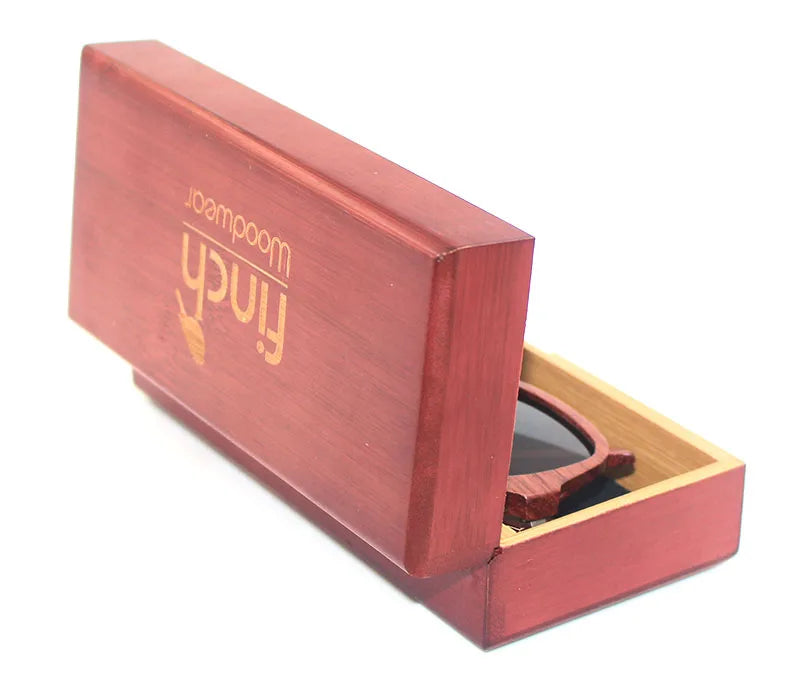 Eco Friendly Natural 100% Real Bamboo Wooden Customized logo Custom Size Cheap Eye Glasses Storage case