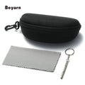 Boyarn Factory Multicolor Optional Hot Sales and Cheap Zipper Sunglasses Case  Custom Logo EVA Sunglasses Case Shades