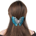 HX-129 Big Butterfly Women Hair Clips Lady Crystal Hairpins Trendy Rhinestone Barrettes
