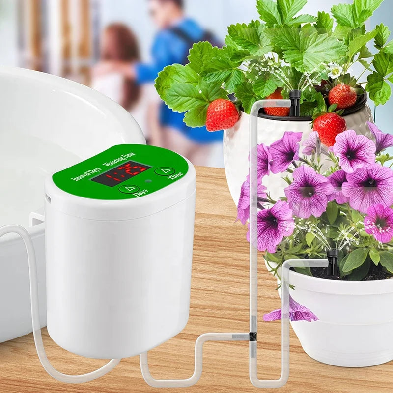 New Household Garden Automatic Watering Planter Machine 12-Set Accessories with Spike Spreader Convenient Indoor Outdoor Use