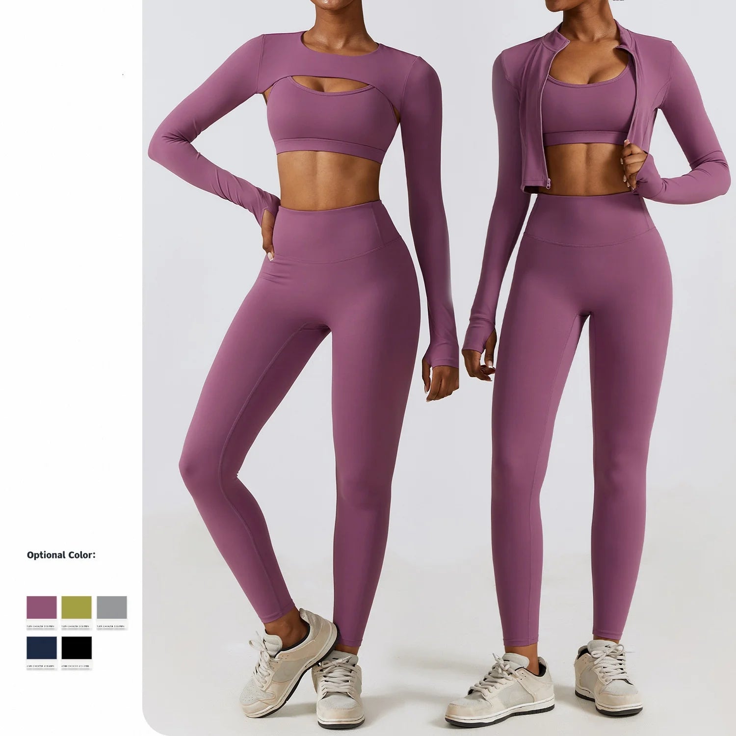 High Quality Women's Yoga Active Wear Set Active Wear Running Active Wear Yoga Set Gym Fitness Sets