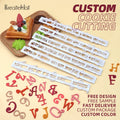 Alphabet Cookie Cutter Plastic Letters Fondant Cutters Handle Cake Decorating Tool Sugarcraft Embosser Mould Birthday Cakes