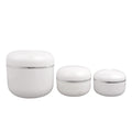 100g 180g 500g White Ready to Ship Empty Plastic Cream Jar PP Container Cream Body Cosmetics Jar for Skin Care