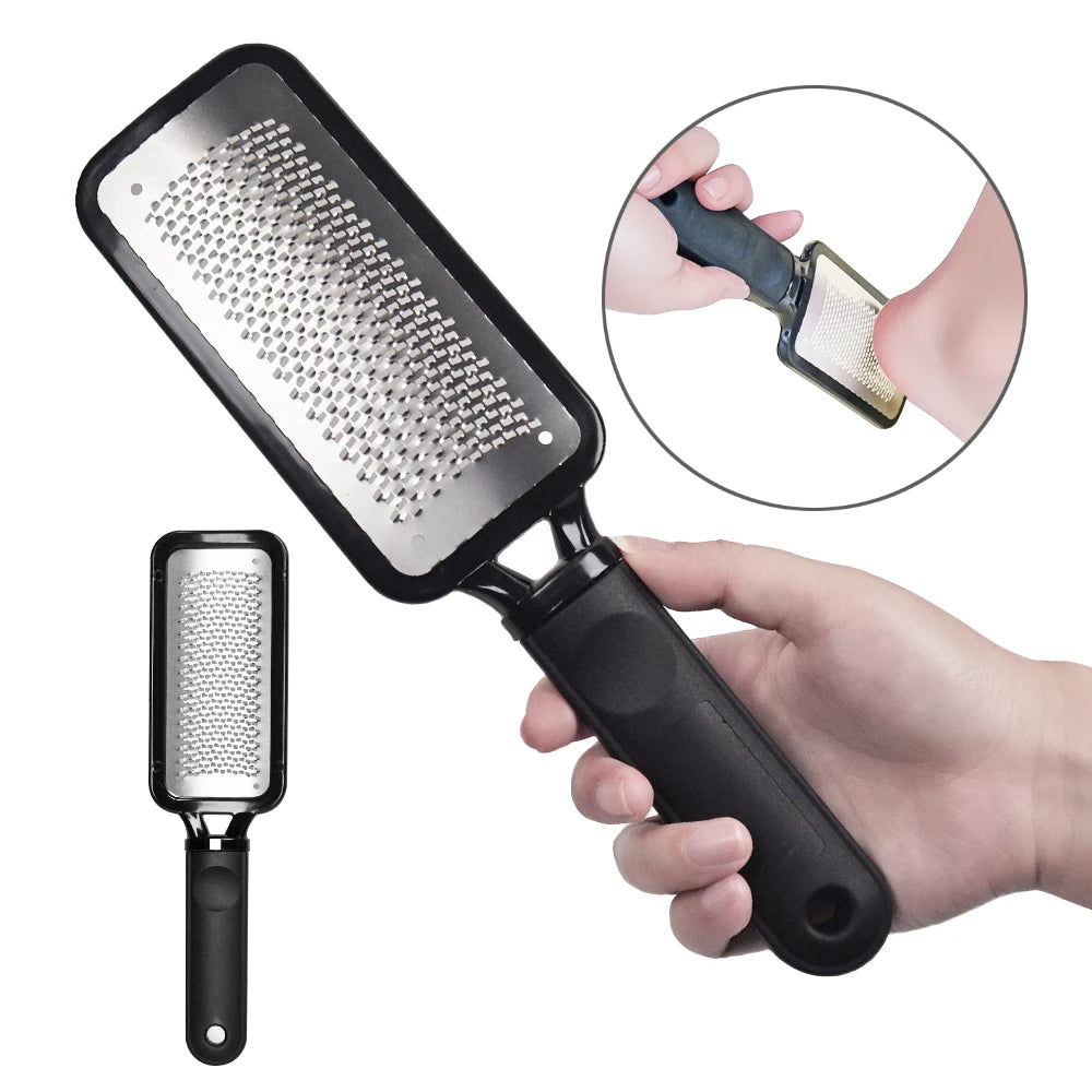 Foot Care Pedicure Metal Surface Tool to Remove Hard Skin High Grade Stainless Steel Foot File and Callus Remover