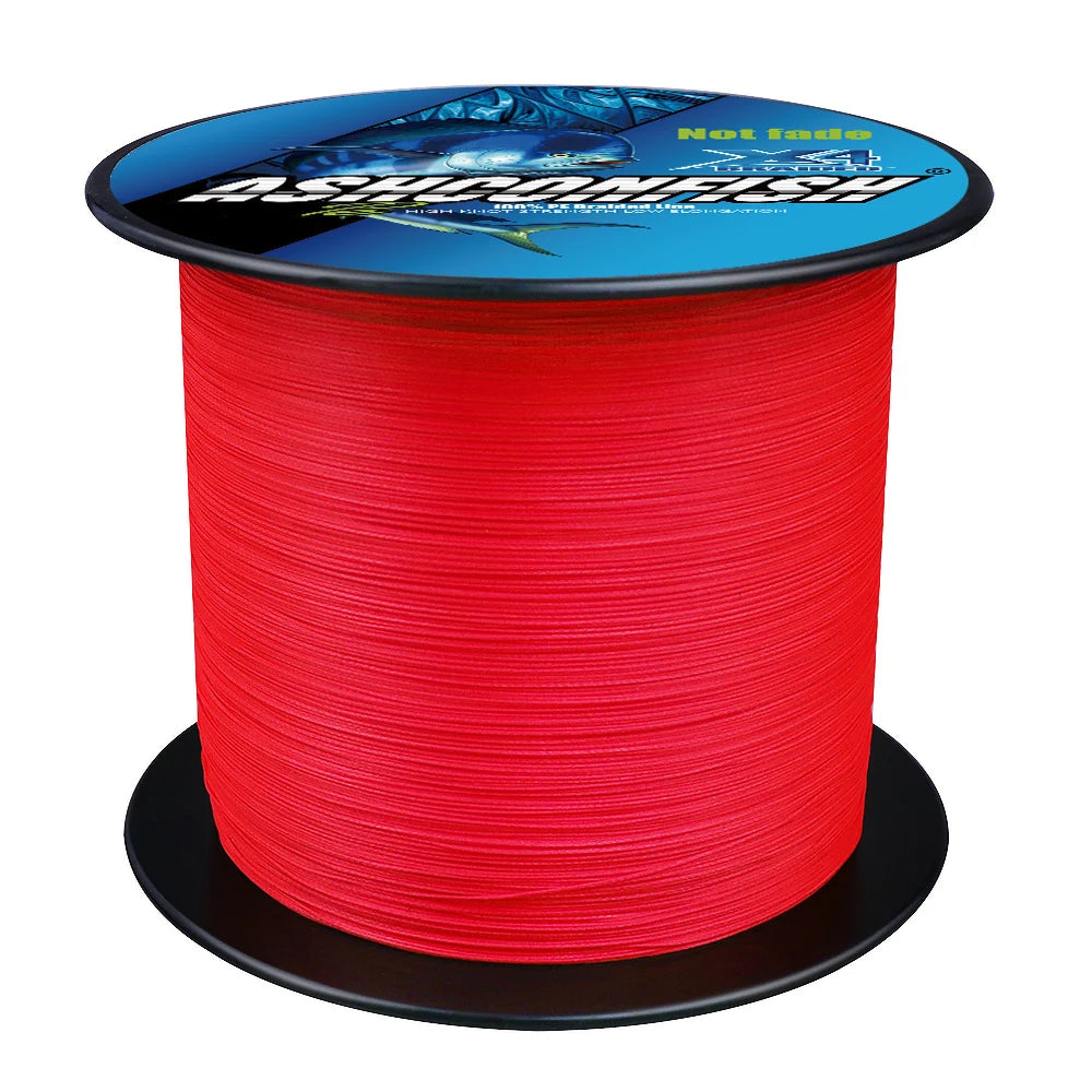 Factory-Priced Longline Gear UHMWPE Braided Fishing Line 300m/100m X8 Ashconfish for Streams Lakes Rivers