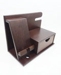 JUNJI Wood Docking Station Valentine Gift Wood Dock Charging Station Organizer