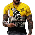 Fitspi 2023 Men's T-shirts 3d Castrol Printed Tops Vintage T Shirt for Mens Motorcycle T-shirts Casual Oversized Tees