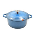 Factory Wholesale Classic Cast Iron Enamel Coated Dutch Oven Pot Heavy Duty Casserole Grill Cookware for Kitchen Cooking Baking