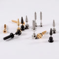 Hip Hop Stainless Steel Screw Stud Earrings  Piercing Nut Ear Bone Nail Jewelry for Women