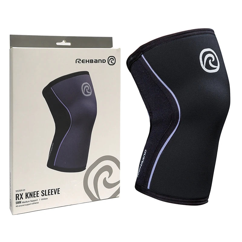 Reversible Neoprene 7mm Knee Support Compression 7mm Knee Sleeve for Weight Lifting Powerlifting