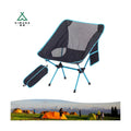 7075 Aluminum Lightweight Outdoor Portable Folding Camping Picnic Moon Chair Camper Lawn Chairs Folding Floor Chair Outdoor