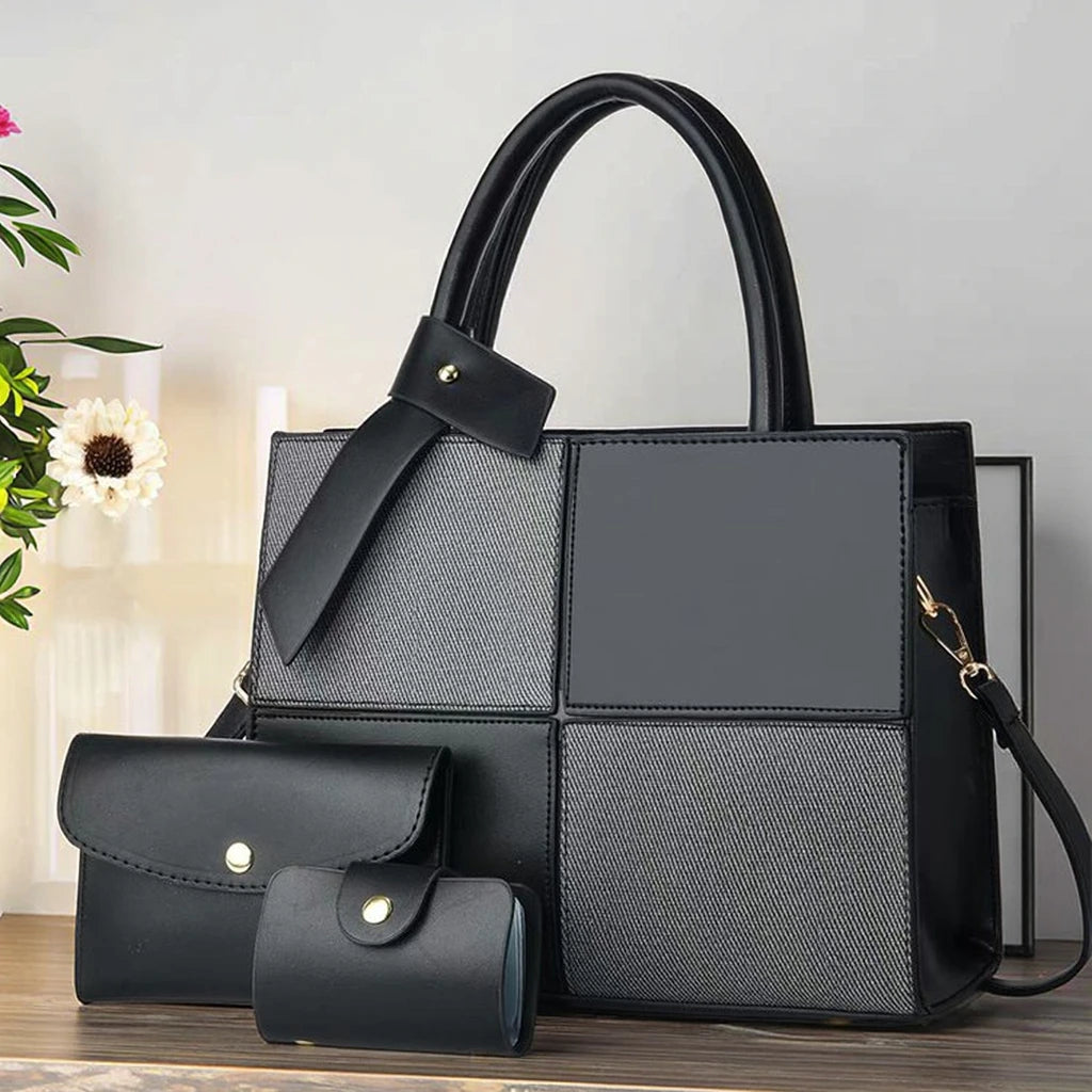 New Three Piece Set High Capacity Women's Bags Fashion Daily Use Casual  with Zipper Handbag
