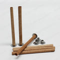 Wholesale Fast Delivery Custom Logo Natural Smokeless Wood Wick Candle with Iron Stander