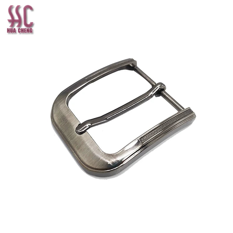 35mm strong zinc alloy brush nickle color men's belt buckle factory customized logo wholesale