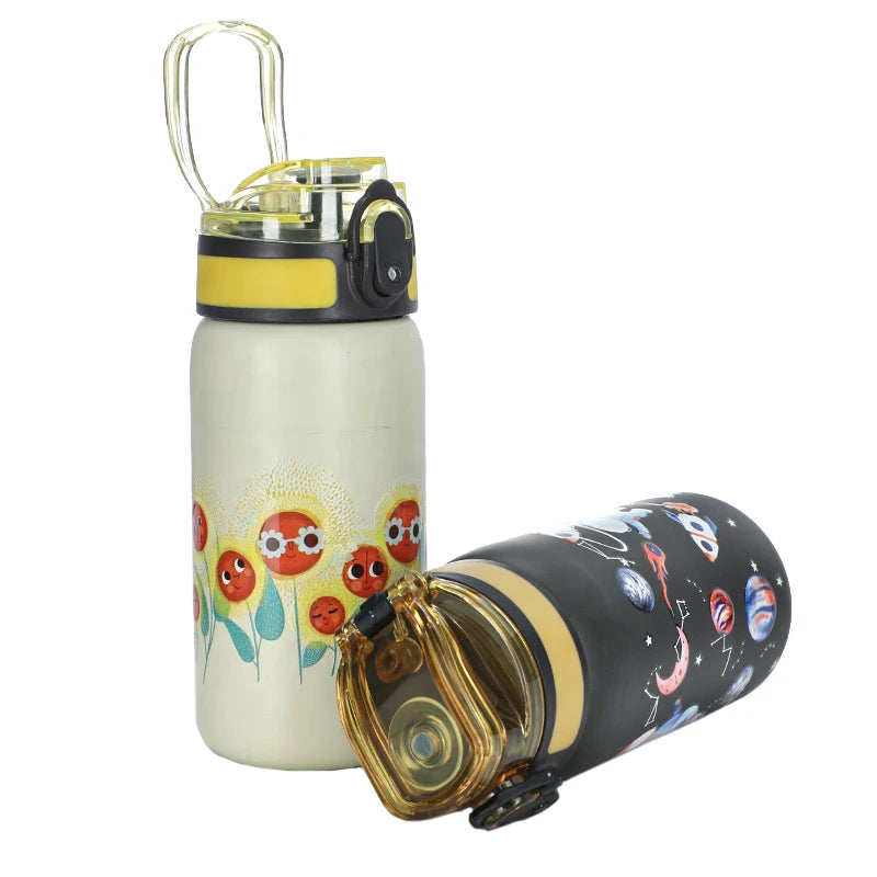 Promotional Gifts Stainless Steel Double Wall Vacuum Insulated Water Bottle Cute Cartoon 350ml Kids Drinking Bottle