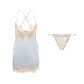 European American Style Sexy Lace Suspender Nightdress Lingerie Set Factory Direct Woven Fabric Embroidered Stitching Underwear