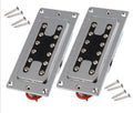 Double Coil Humbucker Pickup Set for Les Paul Electric Guitar Parts Silver with Frame
