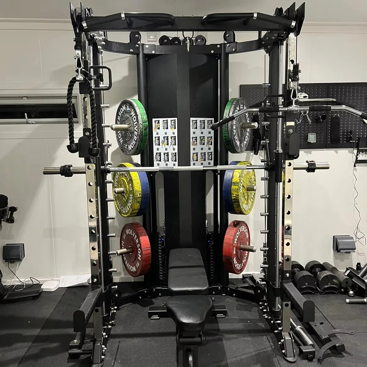 XR1001A Home Gym Equipment Steel Power Rack Functional Trainer Smith Machine Squat Rack for Home Use