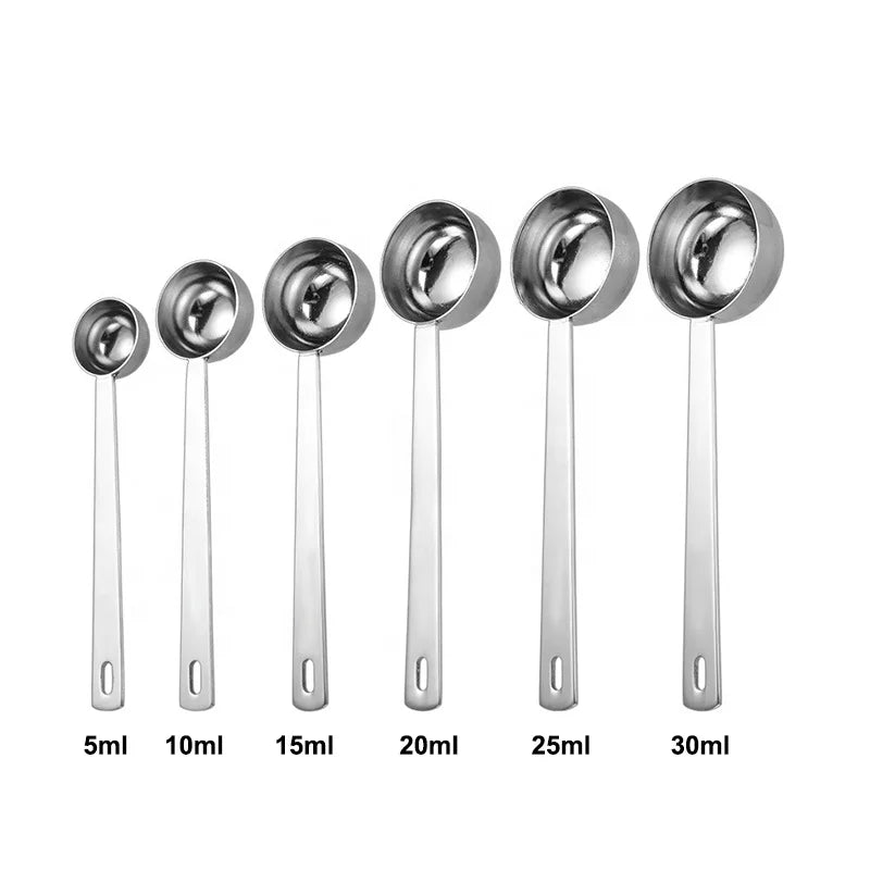 Brand New High Quality Professional Stainless Steel 304 Measuring Spoon 15ml/30ml Eco-Friendly Durable for Coffee Bean Tea Sugar